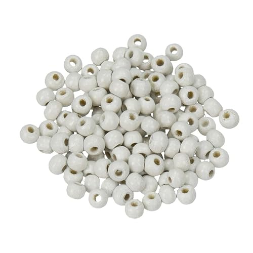 Holzperlen Ø 4 mm · 300 Stück · Bohrung 1,5 mm · weiß Holzperlen Ø 4 mm · 300 Stück · Bohrung 1,5 mm · weiß von miamiXa