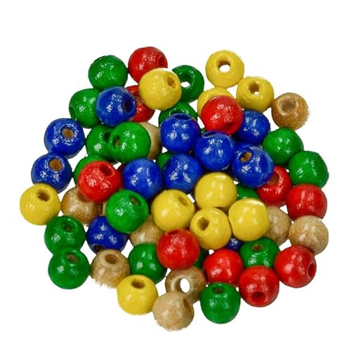 Holzperlen Ø 6 mm · 110 Stück · Bohrung 2,0 mm · farbig sortiert Holzperlen Ø 6 mm · 110 Stück · Bohrung 2,0 mm · farbig sortiert von miamiXa