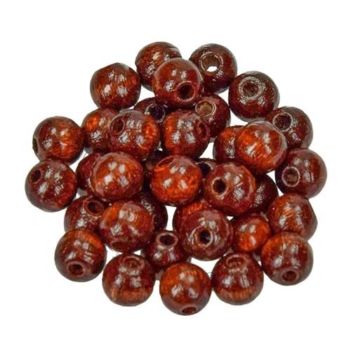 Holzperlen Ø 8 mm · 400 Stück · Bohrung 2,3 mm · braun Holzperlen Ø 8 mm · 400 Stück · Bohrung 2,3 mm · braun von miamiXa