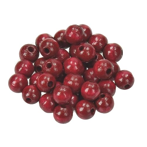 Holzperlen Ø 8 mm · 400 Stück · Bohrung 2,3 mm · dunkelrot Holzperlen Ø 8 mm · 400 Stück · Bohrung 2,3 mm · dunkelrot von miamiXa
