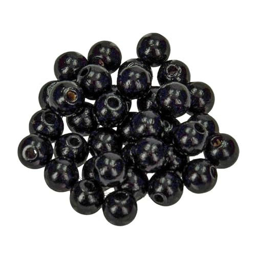 Holzperlen Ø 8 mm · 400 Stück · Bohrung 2,3 mm · schwarz Holzperlen Ø 8 mm · 400 Stück · Bohrung 2,3 mm · schwarz von miamiXa