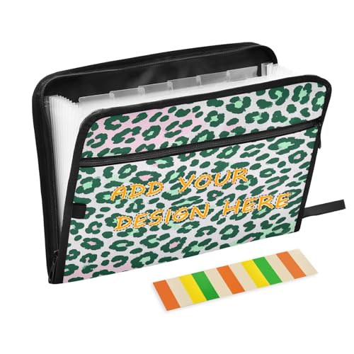 Akkordeon-Ordner, Organizer, 13 Taschen, A4, Briefgröße, personalisierbar, Akkordeon-Aktenordner mit Reißverschluss, für Bürobedarf, Gepardenfell-Haut, Farbverlauf, bunt Akkordeon-Ordner, Organizer, 13 Taschen, A4, Briefgröße, personalisierbar, Akkordeon-Aktenordner mit Reißverschluss, für Bürobedarf, Gepardenfell-Haut, Farbverlauf, bunt von miaozhen