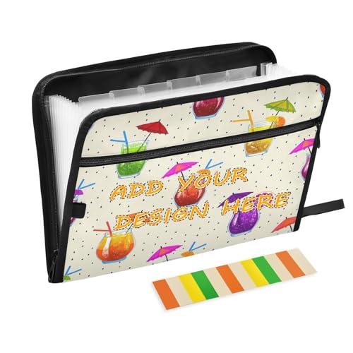 Aktenordner mit Reißverschluss, 13 Fächer, A4, Briefformat, erweiterbar mit Reißverschluss, für Papiere, Saft, Sonnenschutz, gepunktet, buntes Organizer Aktenordner mit Reißverschluss, 13 Fächer, A4, Briefformat, erweiterbar mit Reißverschluss, für Papiere, Saft, Sonnenschutz, gepunktet, buntes Organizer von miaozhen