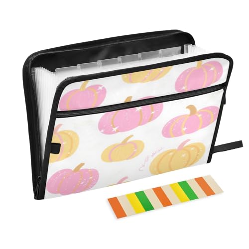 Aktenordner mit Reißverschluss, 13 Taschen, A4, Briefgröße mit Reißverschluss, für Papiere, Hello Fall Autumn Pumpkin White para guardar Aktenordner mit Reißverschluss, 13 Taschen, A4, Briefgröße mit Reißverschluss, für Papiere, Hello Fall Autumn Pumpkin White para guardar von miaozhen