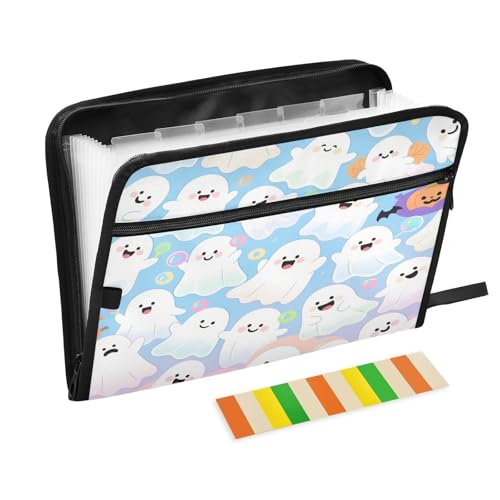 Aktenordner mit Taschen, 13 Taschen, A4, Briefgröße mit Reißverschluss, für Business, Happy Halloween, niedliches Para-Guardar Aktenordner mit Taschen, 13 Taschen, A4, Briefgröße mit Reißverschluss, für Business, Happy Halloween, niedliches Para-Guardar von miaozhen