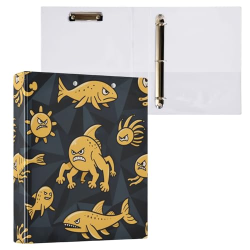 Angry Animal Haifisch, 3,8 cm, Ordner, 3 Ringbücher mit Tascheneinband, 2 Stück, ästhetischer Ordner, 200 Blatt, Orange / Schwarz Angry Animal Haifisch, 3,8 cm, Ordner, 3 Ringbücher mit Tascheneinband, 2 Stück, ästhetischer Ordner, 200 Blatt, Orange / Schwarz von miaozhen