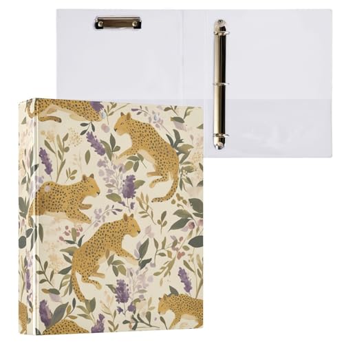 Animal Jungle Leopard 3,8 cm Notizbuch, D-Ringe, Notizbuch, Ordner mit Klemmbrett, 2 Stück, Büroordner, 200 Blatt Animal Jungle Leopard 3,8 cm Notizbuch, D-Ringe, Notizbuch, Ordner mit Klemmbrett, 2 Stück, Büroordner, 200 Blatt von miaozhen