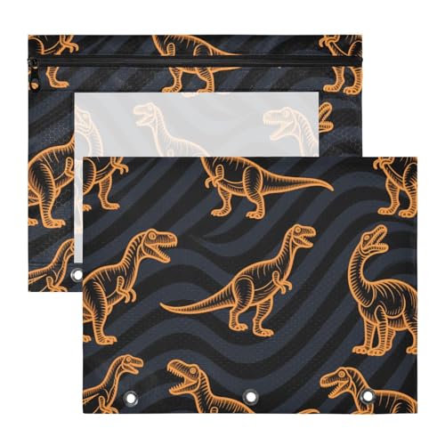 Binder-Bleistiftetui, transparent, 3 Locher für 3 Ringe, 2 Stück, Lehrer, Klassenzimmer, Zubehör, Tier, Dinosaurier, Totenkopf, Orange, Ordner für Dokumente Binder-Bleistiftetui, transparent, 3 Locher für 3 Ringe, 2 Stück, Lehrer, Klassenzimmer, Zubehör, Tier, Dinosaurier, Totenkopf, Orange, Ordner für Dokumente von miaozhen