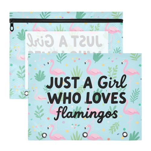 Bindertaschen mit 3 verstärkten Ösen, 3-Loch-Tasche für 3 Ringe, 2 Stück, für Lehrer, Schule, Studenten, Lehrerbedarf, Just A Girl, Flamingo, Rosa, Babyblau, Estuche para lapices Bindertaschen mit 3 verstärkten Ösen, 3-Loch-Tasche für 3 Ringe, 2 Stück, für Lehrer, Schule, Studenten, Lehrerbedarf, Just A Girl, Flamingo, Rosa, Babyblau, Estuche para lapices von miaozhen