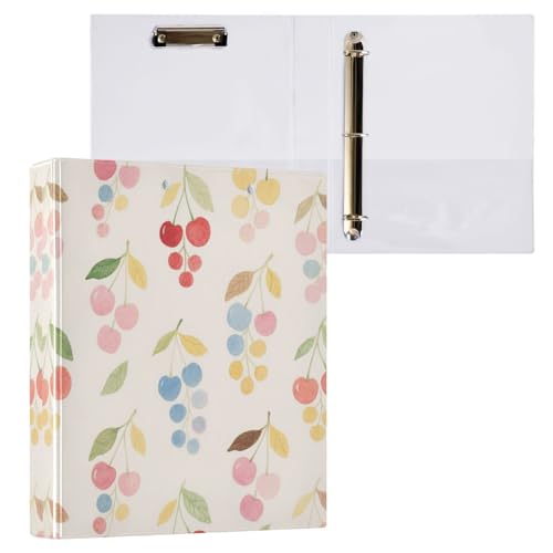 Bunte Aquarell-Ordner mit Klemmbrett, 3,8 cm, 3 Ringen, 2 Stück, sortierte Ordner, 200 Blatt Bunte Aquarell-Ordner mit Klemmbrett, 3,8 cm, 3 Ringen, 2 Stück, sortierte Ordner, 200 Blatt von miaozhen