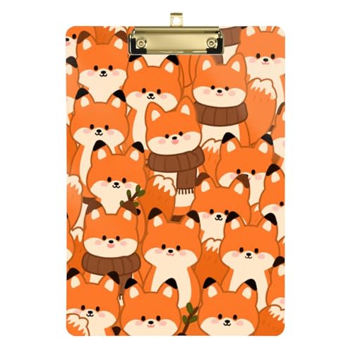 Cartoon Cute Fox Orange Klemmbrett Hardware Messing Standard Loch für das erste Jahr Lehrer Must Haves Größe 9 x 12,5 Tabla para escribir con Clip Cartoon Cute Fox Orange Klemmbrett Hardware Messing Standard Loch für das erste Jahr Lehrer Must Haves Größe 9 x 12,5 Tabla para escribir con Clip von miaozhen
