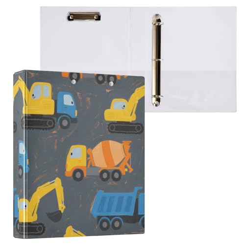 Cartoon Gelbe und blaue Lastwagen, 1 und 1/2 Zoll, 3 Ringbücher mit Tascheneinband, 2 Stück, Büroordner, 200 Blatt Cartoon Gelbe und blaue Lastwagen, 1 und 1/2 Zoll, 3 Ringbücher mit Tascheneinband, 2 Stück, Büroordner, 200 Blatt von miaozhen