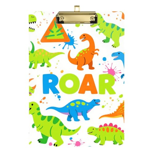 Cartoon Roaring Dino Fluoreszierendes Blau Grün Weiß Dünnes Klemmbrett Kunststoff für personalisierte Klemmbretter für Lehrer Größe 22,9 x 32,5 cm Tabla para escribir con Clip Cartoon Roaring Dino Fluoreszierendes Blau Grün Weiß Dünnes Klemmbrett Kunststoff für personalisierte Klemmbretter für Lehrer Größe 22,9 x 32,5 cm Tabla para escribir con Clip von miaozhen