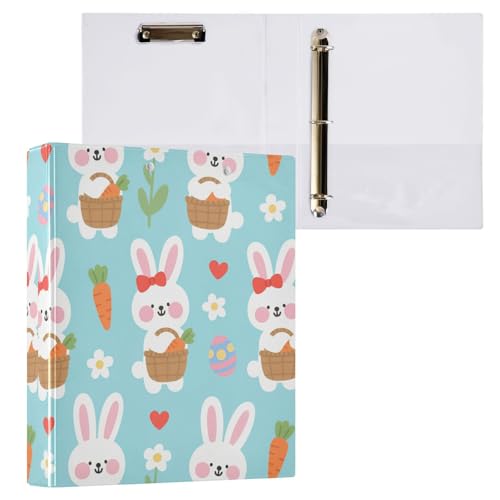 Childish Bunny Ordner mit 3 Ringen, mit Klemmbrett, 2 Stück, Bürobedarf, 200 Blatt von miaozhen