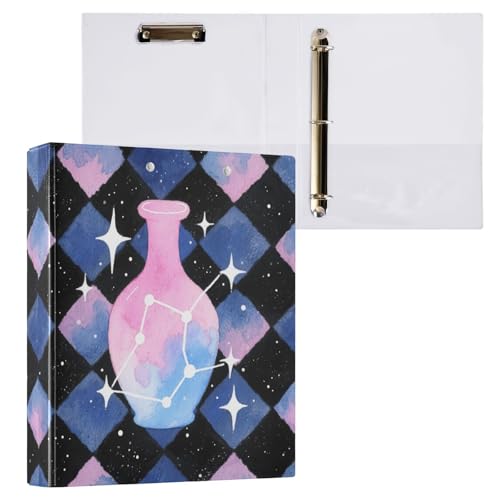Constellation Notizbuch, 3,8 cm, Blau / Schwarz, kariert, 3,8 cm, Ringbuch mit Tascheneinband, 2 Stück, Bürobedarf, 200 Blatt Constellation Notizbuch, 3,8 cm, Blau / Schwarz, kariert, 3,8 cm, Ringbuch mit Tascheneinband, 2 Stück, Bürobedarf, 200 Blatt von miaozhen