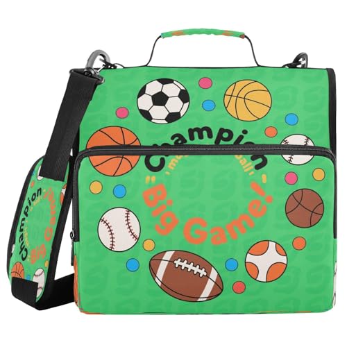 Dokumenten-Organizer mit 3 Ringen, 3,8 cm, mit Riemen, Kugeln, Kreismuster, Grün, Laege, Kapazität, geeignet für Mittelschule, Bolsa de Cremallera Dokumenten-Organizer mit 3 Ringen, 3,8 cm, mit Riemen, Kugeln, Kreismuster, Grün, Laege, Kapazität, geeignet für Mittelschule, Bolsa de Cremallera von miaozhen