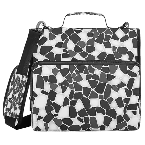 Dokumentenmappe mit 3 Ringen, 3,8 cm, mit Griff, Pailletten, Schiefer, Vektor-Design, Kapazität für Büro, Schule, Cartera Portátil Dokumentenmappe mit 3 Ringen, 3,8 cm, mit Griff, Pailletten, Schiefer, Vektor-Design, Kapazität für Büro, Schule, Cartera Portátil von miaozhen