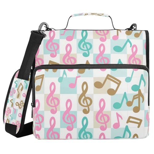 Dokumentenmappe mit 3 Ringen, 3,8 cm, mit Schultergurt und Griff, Aquamarin, bunt, modisch, mehrere Taschen, für Schule/Büro, Carpeta del organizador Dokumentenmappe mit 3 Ringen, 3,8 cm, mit Schultergurt und Griff, Aquamarin, bunt, modisch, mehrere Taschen, für Schule/Büro, Carpeta del organizador von miaozhen