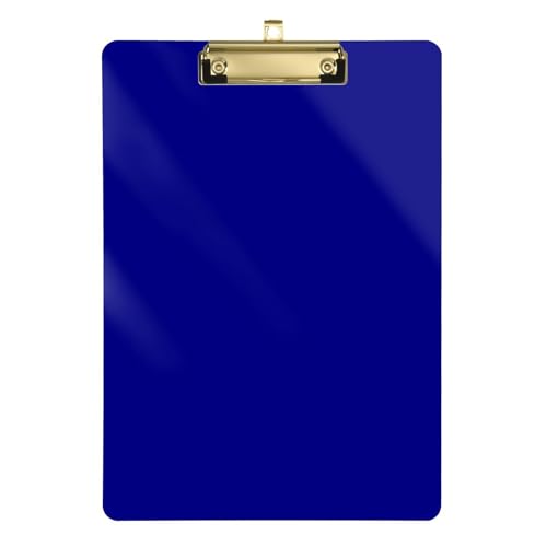 Einfarbig, marineblau, einfarbig, Padfolio, Klemmbrett, Ordner, Hartpappe für Krankenschwestern, Heimunternehmer, Größe 22,9 x 32,5 cm, Tabla para escribir von miaozhen