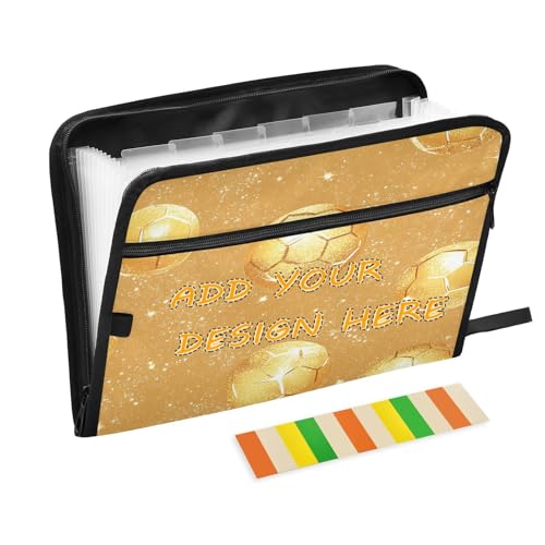 Fächermappe, Akkordeon, 13 Fächer, A4, Briefgröße, individuelle Erweiterungsmappe mit Reißverschluss, für Bürobedarf, Weihnachten, Fußball, Golddruck, Teppiche Fächermappe, Akkordeon, 13 Fächer, A4, Briefgröße, individuelle Erweiterungsmappe mit Reißverschluss, für Bürobedarf, Weihnachten, Fußball, Golddruck, Teppiche von miaozhen