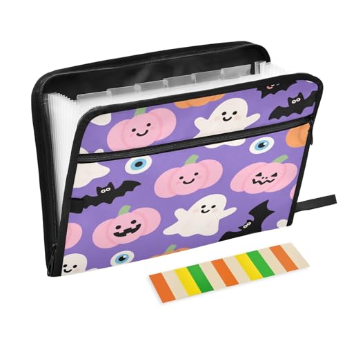 Fächermappe mit 13 Fächern, A4, Briefgröße mit Reißverschluss, für Klassenzimmer, Zuhause, Büro, Reisen, Rosa, Halloween, Kürbis, Para Guardar Documentos Fächermappe mit 13 Fächern, A4, Briefgröße mit Reißverschluss, für Klassenzimmer, Zuhause, Büro, Reisen, Rosa, Halloween, Kürbis, Para Guardar Documentos von miaozhen