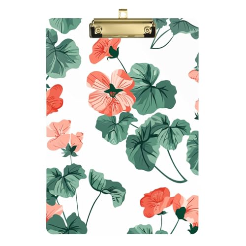 Fashion Geranium Flower Mint Rechnungshalter Klemmbrett Wasserdicht für Lehrer Portfolio Klemmbrett Größe 9 x 12,5 Tabla para escribir Fashion Geranium Flower Mint Rechnungshalter Klemmbrett Wasserdicht für Lehrer Portfolio Klemmbrett Größe 9 x 12,5 Tabla para escribir von miaozhen