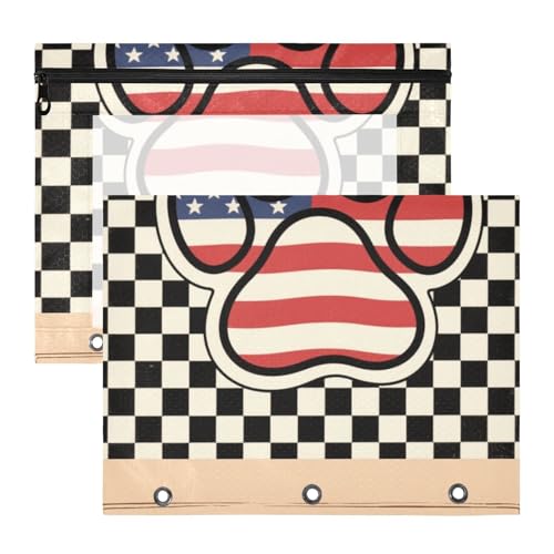 Federmäppchen, 3 Löcher, 3 Löcher, Tasche für 3 Ringe, 2 Stück, Lehrer, Büro, Unabhängigkeitstag, amerikanische Cartuchera para lapices Federmäppchen, 3 Löcher, 3 Löcher, Tasche für 3 Ringe, 2 Stück, Lehrer, Büro, Unabhängigkeitstag, amerikanische Cartuchera para lapices von miaozhen