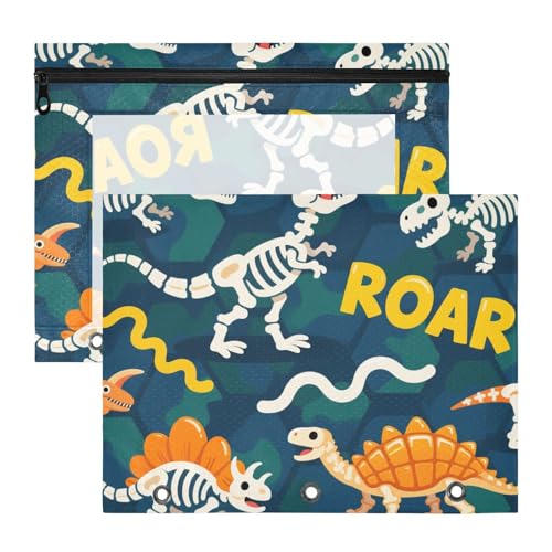Federmäppchen mit Sichtfenster, 3-fach Locher, für A4-Papier, Briefe, 2 Stück, Lehrer, Klassenzimmer, Zubehör, Totenkopf, Dinosaurier, brüllende Orange, Camouflage, Estuche para lapices Federmäppchen mit Sichtfenster, 3-fach Locher, für A4-Papier, Briefe, 2 Stück, Lehrer, Klassenzimmer, Zubehör, Totenkopf, Dinosaurier, brüllende Orange, Camouflage, Estuche para lapices von miaozhen