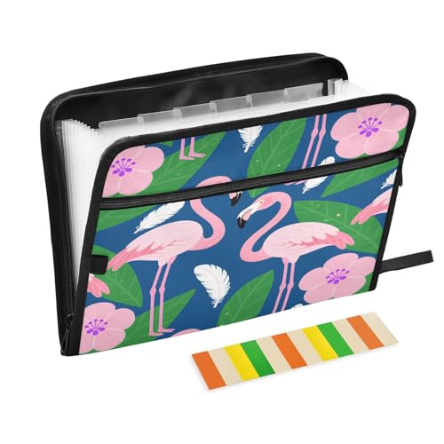 Große Aktenordner, 13 Taschen, A4, Briefgröße mit Reißverschluss, für Business, Flamingo, Rosa, Grün, Blätter, Para Guardar Große Aktenordner, 13 Taschen, A4, Briefgröße mit Reißverschluss, für Business, Flamingo, Rosa, Grün, Blätter, Para Guardar von miaozhen