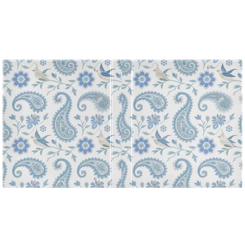 Hellblaues Paisleymuster, Weiß, 3,5 cm Ringbuch mit Taschen, 1 Packung, sortierte Ordner, 200 Blatt Hellblaues Paisleymuster, Weiß, 3,5 cm Ringbuch mit Taschen, 1 Packung, sortierte Ordner, 200 Blatt von miaozhen