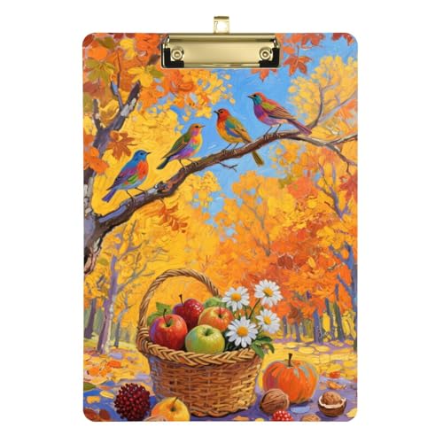 Hello Fall Herbst Baum Obst Klemmbrett Krankenschwester Praktiker Hartbrett für Schüler Mädchen Kinder Lehrer Klemmbrett Größe 9 x 12,5 Tabla para escribir con Clip Hello Fall Herbst Baum Obst Klemmbrett Krankenschwester Praktiker Hartbrett für Schüler Mädchen Kinder Lehrer Klemmbrett Größe 9 x 12,5 Tabla para escribir con Clip von miaozhen