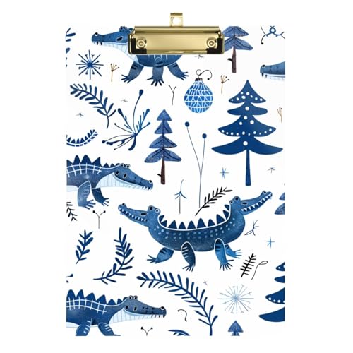 Indigo verspieltes Alligator-Klemmbrett im Taschenformat, Kunststoff, für Krankenpflege, Studenten, Handel, Quest, Größe 22,9 x 32,5 cm, Tabla para escribir con Clip Indigo verspieltes Alligator-Klemmbrett im Taschenformat, Kunststoff, für Krankenpflege, Studenten, Handel, Quest, Größe 22,9 x 32,5 cm, Tabla para escribir con Clip von miaozhen