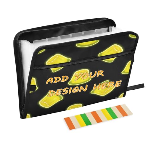 Individuelle Aktenordner mit Taschen, 13 Taschen, A4, Briefformat, individuelle Erweiterungsmappe mit Reißverschluss, für Business, Neongelb, fluoreszierend, Pudding, Para Guardar Individuelle Aktenordner mit Taschen, 13 Taschen, A4, Briefformat, individuelle Erweiterungsmappe mit Reißverschluss, für Business, Neongelb, fluoreszierend, Pudding, Para Guardar von miaozhen