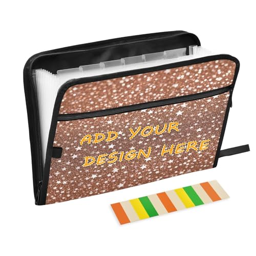 Individuelle Bürobedarfsmappen, 13 Taschen, A4, Briefgröße, individuelle Fächermappen, mit Reißverschluss, für Bürobedarf, künstlicher Glitzer, rotgoldener Stern, Para Guardar Documentos Individuelle Bürobedarfsmappen, 13 Taschen, A4, Briefgröße, individuelle Fächermappen, mit Reißverschluss, für Bürobedarf, künstlicher Glitzer, rotgoldener Stern, Para Guardar Documentos von miaozhen