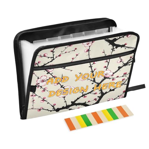 Individuelle Fächermappe mit 13 Fächern, A4, Briefform, personalisierbar, mit Reißverschluss, für Papiere, chinesische Tinte, Malerei, Kunst, Blumen-Organizer Individuelle Fächermappe mit 13 Fächern, A4, Briefform, personalisierbar, mit Reißverschluss, für Papiere, chinesische Tinte, Malerei, Kunst, Blumen-Organizer von miaozhen