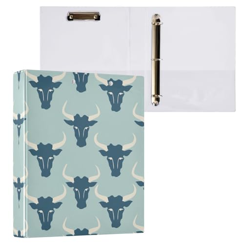 Jon Klassen Style Bull Baby Blue 3,5 cm Ordner D-Ringe Notizbuch Ordner mit Klemmbrett, 2 Stück, Bürobedarf, 200 Blatt Jon Klassen Style Bull Baby Blue 3,5 cm Ordner D-Ringe Notizbuch Ordner mit Klemmbrett, 2 Stück, Bürobedarf, 200 Blatt von miaozhen