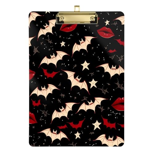 Klemmbrett im Gothic-Stil, Dunkelheit, rote Lippen, Quittung, Kunststoff, für Lehrer, Must-Haves für Klassenzimmer, Grundschule, Größe 22,9 x 32,5 cm, Tabla para escribir Klemmbrett im Gothic-Stil, Dunkelheit, rote Lippen, Quittung, Kunststoff, für Lehrer, Must-Haves für Klassenzimmer, Grundschule, Größe 22,9 x 32,5 cm, Tabla para escribir von miaozhen