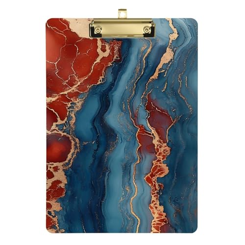 Klemmbrett mit Marmor-Textur, mit Standard-Loch, für Krankenpflege, Studenten, Handel, Größe 22,9 x 32,5 cm, Tabla para escribir con Clip Klemmbrett mit Marmor-Textur, mit Standard-Loch, für Krankenpflege, Studenten, Handel, Größe 22,9 x 32,5 cm, Tabla para escribir con Clip von miaozhen