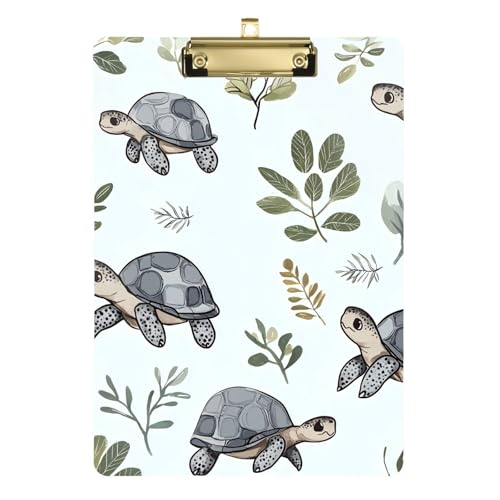 Klemmbrett mit Tierschildkröte, graues Blatt, aus Kunststoff, für Lehrer, Portfolio, Klemmbrett, Größe 22,9 x 32,5 cm, Tablas para escribir Klemmbrett mit Tierschildkröte, graues Blatt, aus Kunststoff, für Lehrer, Portfolio, Klemmbrett, Größe 22,9 x 32,5 cm, Tablas para escribir von miaozhen