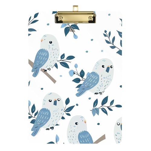 Klemmbretter, verspieltes Kea-Design, Standard-Loch, für Fußball, Softball, Coaching, Größe 22,9 x 32,5 cm, Babyblau Klemmbretter, verspieltes Kea-Design, Standard-Loch, für Fußball, Softball, Coaching, Größe 22,9 x 32,5 cm, Babyblau von miaozhen