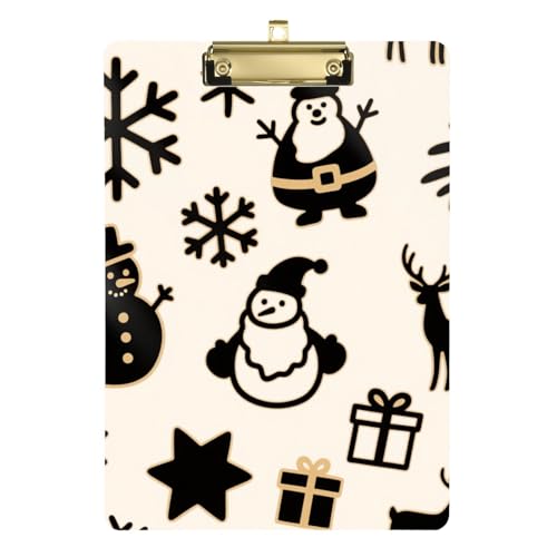 Klemmbretter aus Kunststoff, Motiv: Schneemann, Hirsch, Winter, cool, für Lehrer, Muss für Klassenzimmer, Grundschule, Größe 22,9 x 32,5 cm, Tabla para escribir Klemmbretter aus Kunststoff, Motiv: Schneemann, Hirsch, Winter, cool, für Lehrer, Muss für Klassenzimmer, Grundschule, Größe 22,9 x 32,5 cm, Tabla para escribir von miaozhen