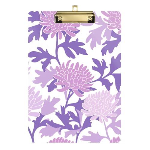 Klemmbretter mit Blume, Pastelllila, auf weißem Hintergrund, für Krankenschwestern, Hartbrett für legale Frauen, Basketball-Trainer, Größe 22,9 x 32,5 cm, Tablas para escribir Klemmbretter mit Blume, Pastelllila, auf weißem Hintergrund, für Krankenschwestern, Hartbrett für legale Frauen, Basketball-Trainer, Größe 22,9 x 32,5 cm, Tablas para escribir von miaozhen