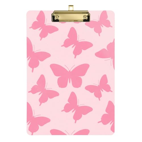 Modischer rosa Schmetterlings-Halter für Fahrzeug-Klemmbretter, Standardloch für 5. Klasse, Essentials für Lehrer, Größe 22,9 x 32,5 cm Modischer rosa Schmetterlings-Halter für Fahrzeug-Klemmbretter, Standardloch für 5. Klasse, Essentials für Lehrer, Größe 22,9 x 32,5 cm von miaozhen