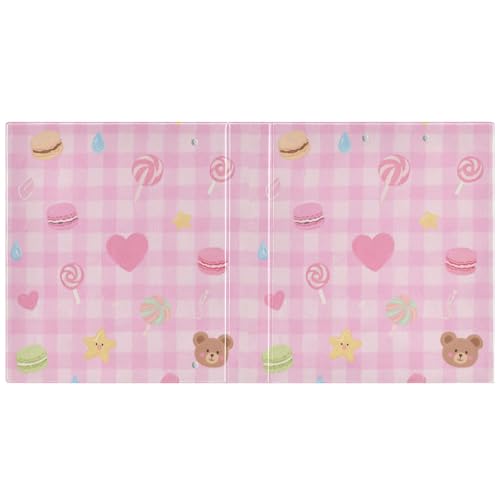Notizbuch, süßes Schachbrettmuster, 3 Ringe, Ringbuch mit Klemmbrett, 1 Packung, sortierte Ordner, 200 Blatt Notizbuch, süßes Schachbrettmuster, 3 Ringe, Ringbuch mit Klemmbrett, 1 Packung, sortierte Ordner, 200 Blatt von miaozhen
