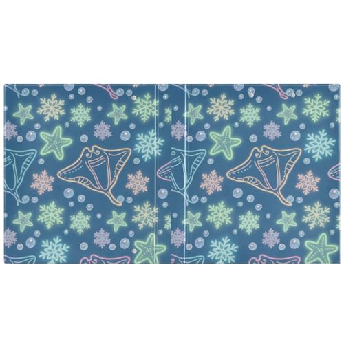 Ocean Animal Starfish Snowflake Blue 3 Ringbücher mit Innentaschen, 1 Packung, ästhetischer Ordner, 200 Blatt Ocean Animal Starfish Snowflake Blue 3 Ringbücher mit Innentaschen, 1 Packung, ästhetischer Ordner, 200 Blatt von miaozhen