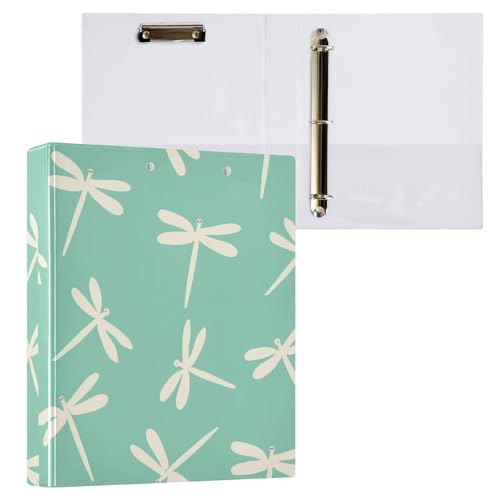 Oliver Jeffers Style Libelle Marshmallow Jade 3,8 cm Ordner mit drei Ringen und Taschen, 2 Stück, Bürobedarf, 200 Blatt Oliver Jeffers Style Libelle Marshmallow Jade 3,8 cm Ordner mit drei Ringen und Taschen, 2 Stück, Bürobedarf, 200 Blatt von miaozhen