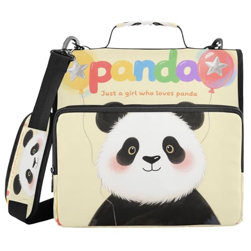 Ordner mit 3 Ringen und Reißverschluss, mit Griff, "Just A Girl Who Loves Panda", leicht zu tragen, für Mittelschule, Gestor de Carpetas de Office Ordner mit 3 Ringen und Reißverschluss, mit Griff, "Just A Girl Who Loves Panda", leicht zu tragen, für Mittelschule, Gestor de Carpetas de Office von miaozhen