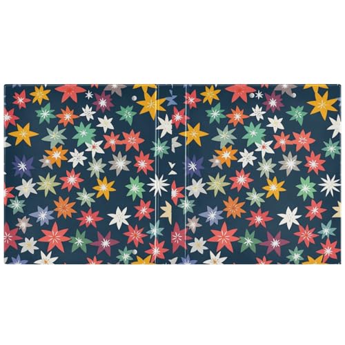 Ordner mit Stern-Vektor-Muster, 3,8 cm, 3 Ringbücher mit Tascheneinband, 1 Packung, Büroordner, 200 Blatt Ordner mit Stern-Vektor-Muster, 3,8 cm, 3 Ringbücher mit Tascheneinband, 1 Packung, Büroordner, 200 Blatt von miaozhen
