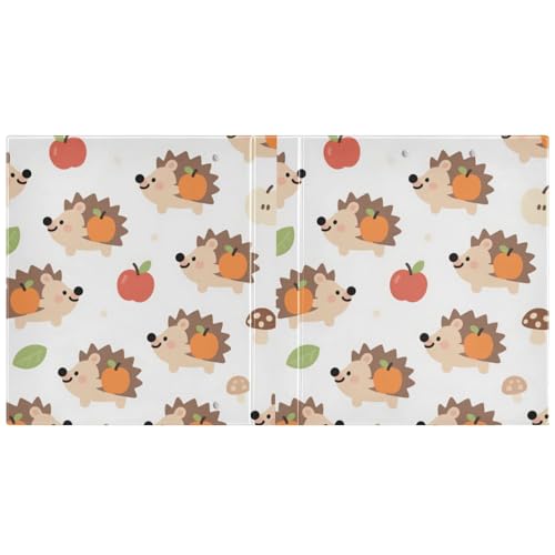 Ordner mit niedlichem Cartoon-Igel, 3,5 cm, 3-Ringbuch mit Klemmbrett, 1 Packung, sortierte Ordner, 200 Blatt Ordner mit niedlichem Cartoon-Igel, 3,5 cm, 3-Ringbuch mit Klemmbrett, 1 Packung, sortierte Ordner, 200 Blatt von miaozhen