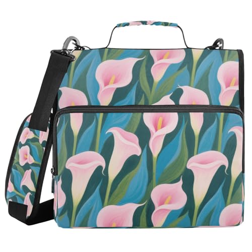 Organizer mit 3 Ringen und Griff, pfirsichblaue Calla-Lilie, inklusive Reißverschlusstasche für Mittelschüler, Gestor de documentos Organizer mit 3 Ringen und Griff, pfirsichblaue Calla-Lilie, inklusive Reißverschlusstasche für Mittelschüler, Gestor de documentos von miaozhen